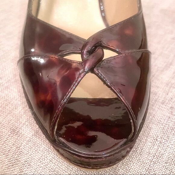 Stuart Weitzman Leopard Wedge Sandals - Picture 3 of 13